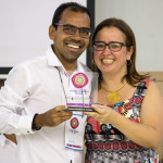 Carlos Eduardo e Lavínia Aragão, gerente de RH e diretora geral da Funesa, respectivamente | Foto: Ascom SES